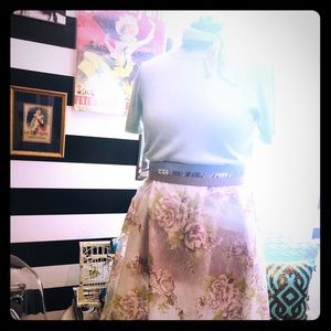 Mint green sag harbor vintage blouse